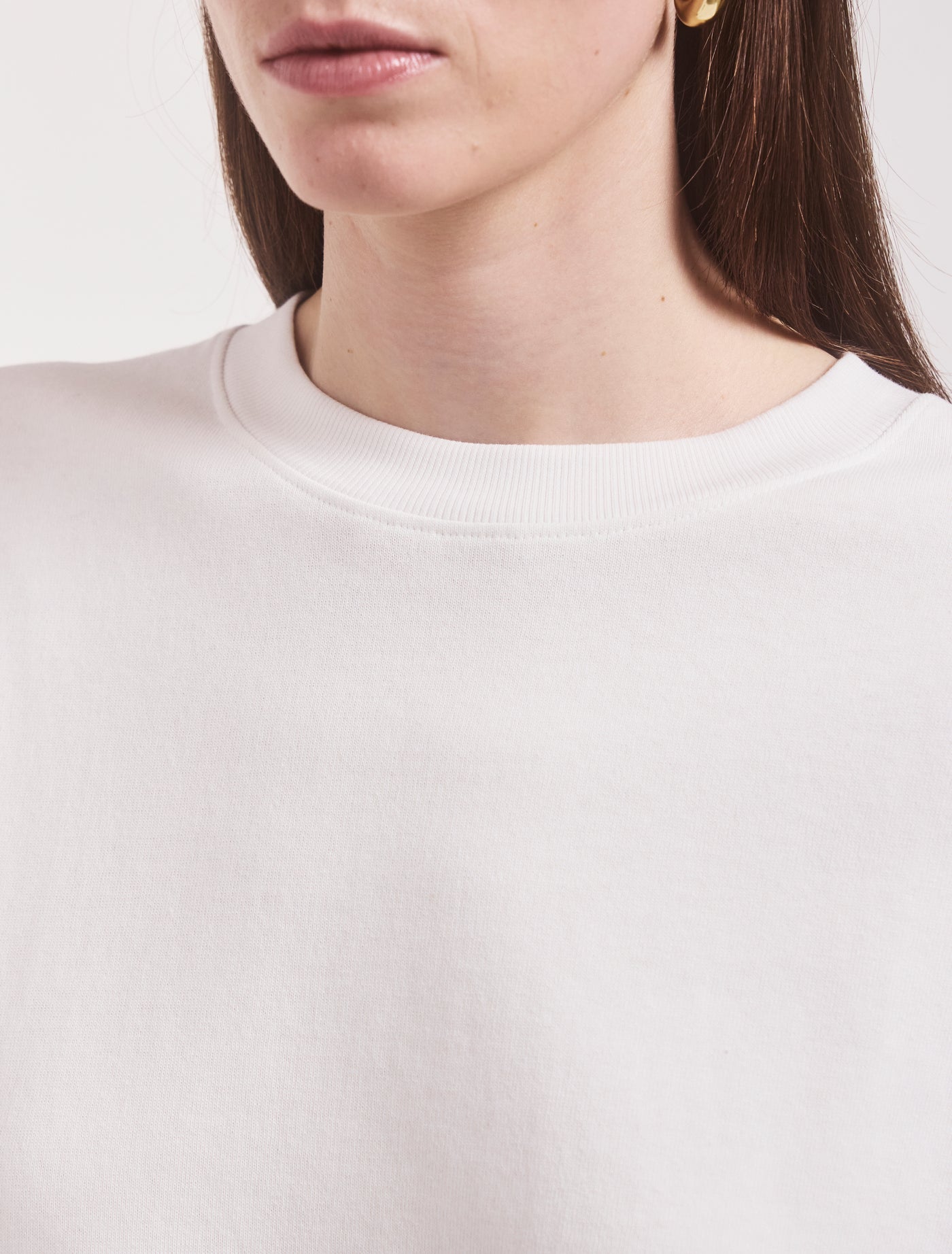 The Boyfriend Long Sleeve T-Shirt in White