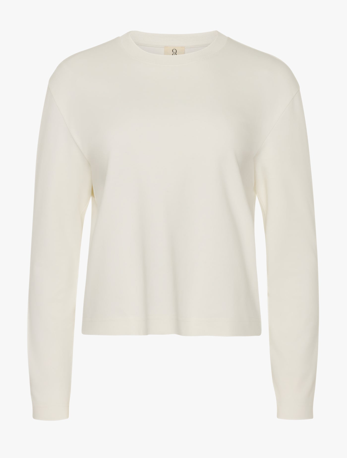 Signature Long Sleeve T-Shirt in Chalk White