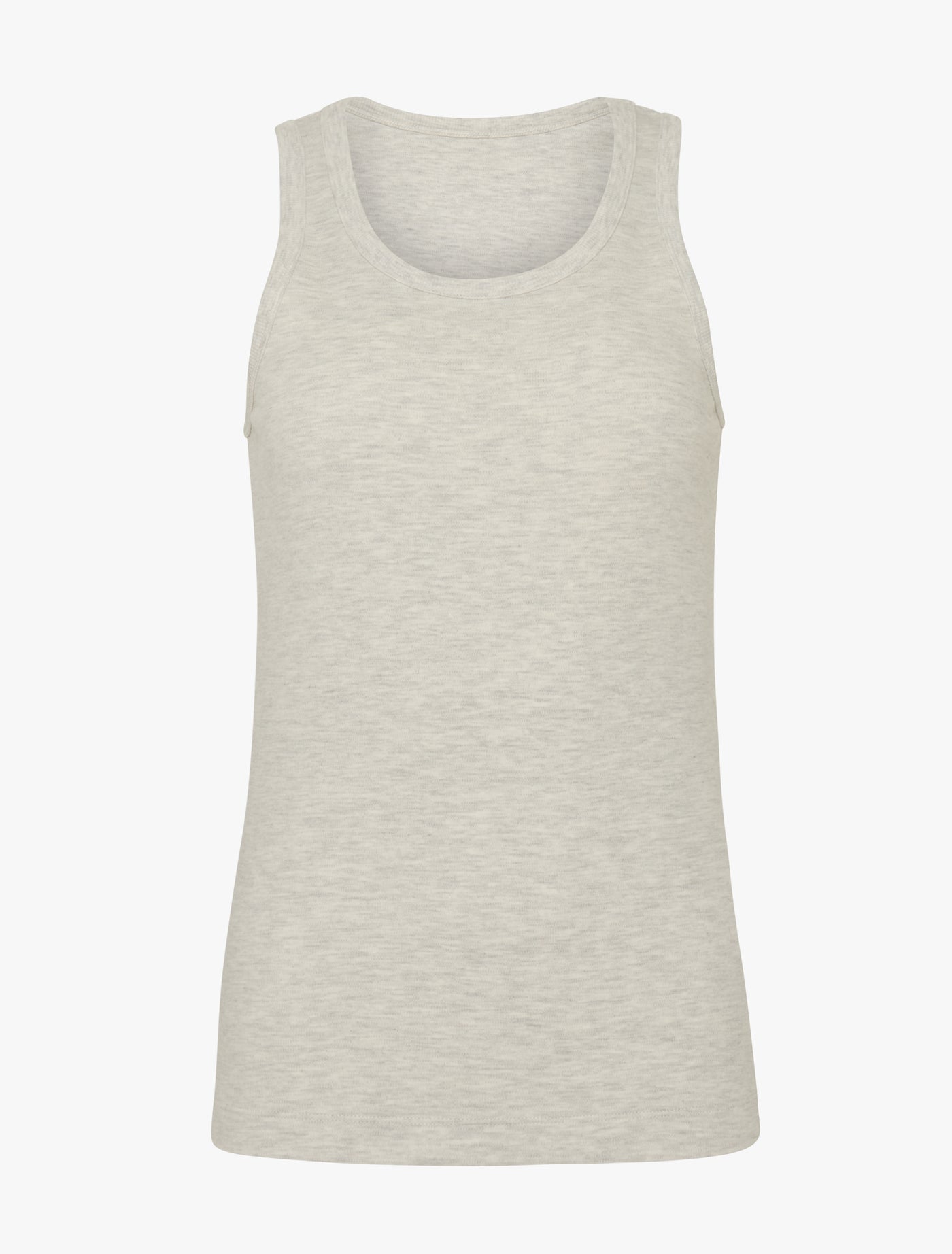 Signature Tank in Light Grey Marl