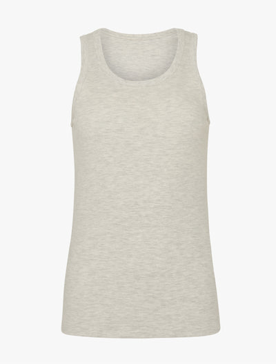 Signature Tank in Light Grey Marl