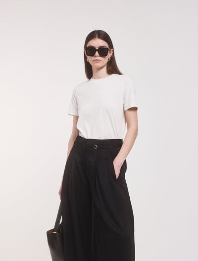 Classic Lightweight Cotton T-shirt in White