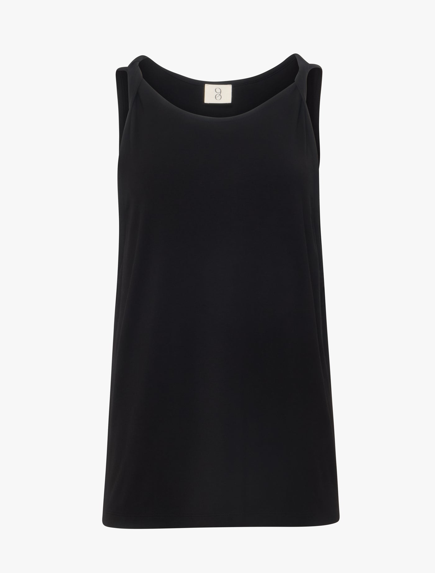 Riley Twist Strap Vest in Black
