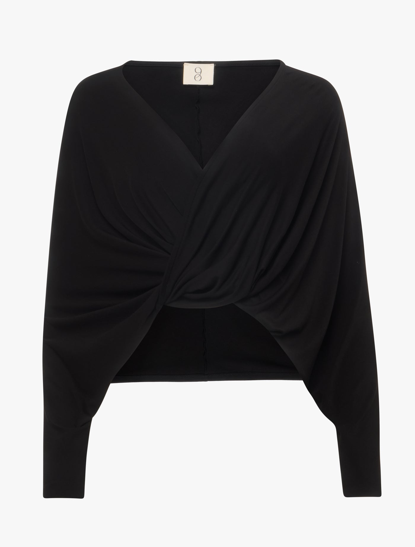 Sofia Twist Front Top in Black