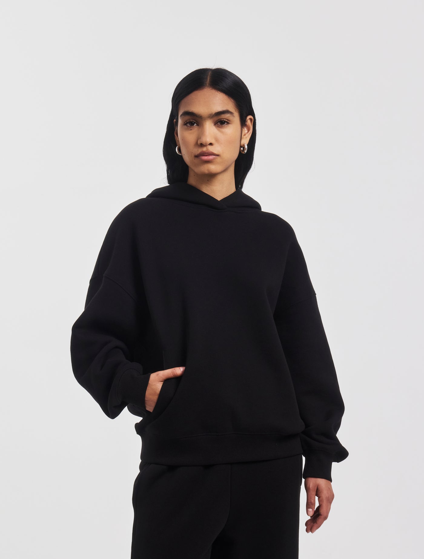 Oversized Hoodie in Black