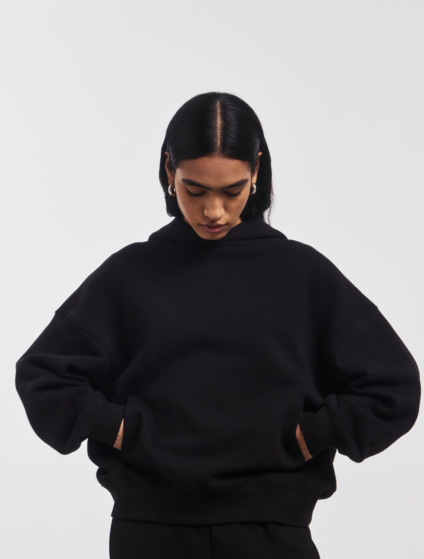 Oversized Hoodie in Black