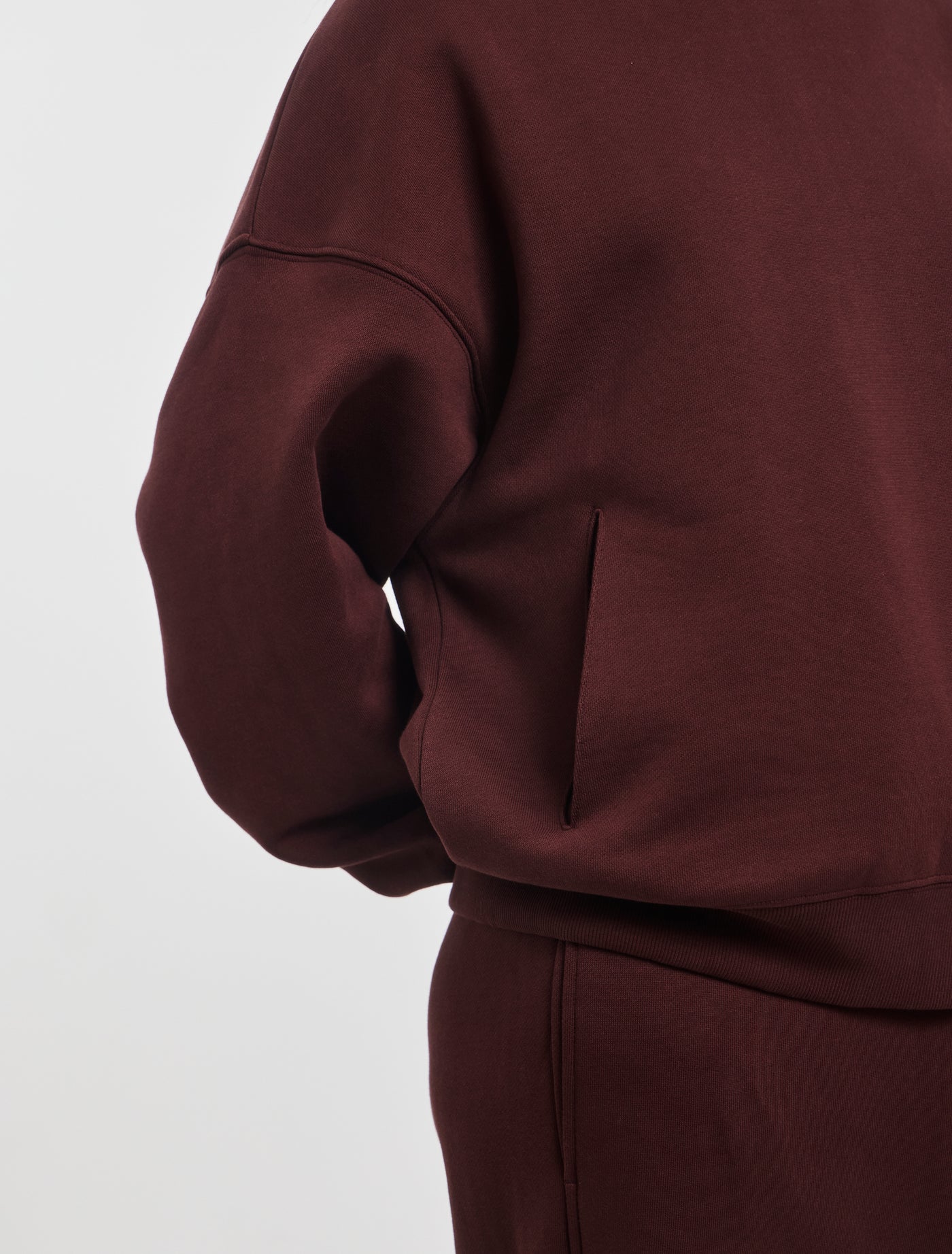 Oversized Hoodie in Bordeaux