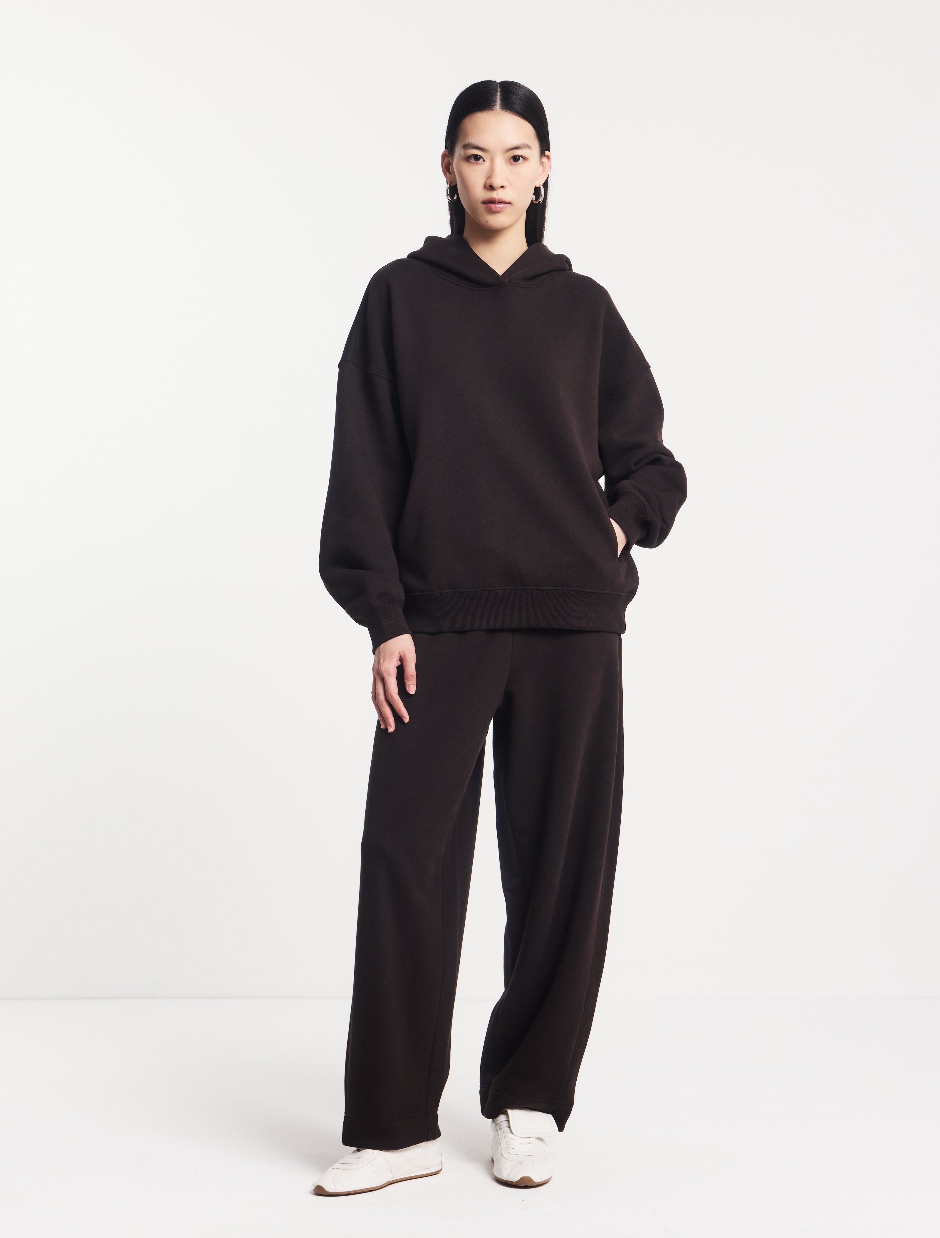 Ellery Barrel Leg Sweatpant in Bitter Chocolate