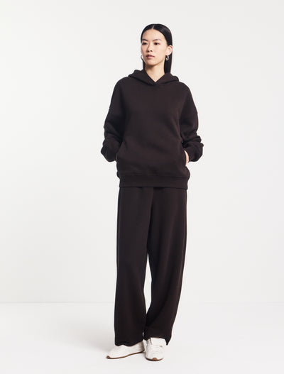 Ellery Barrel Leg Sweatpant in Bitter Chocolate