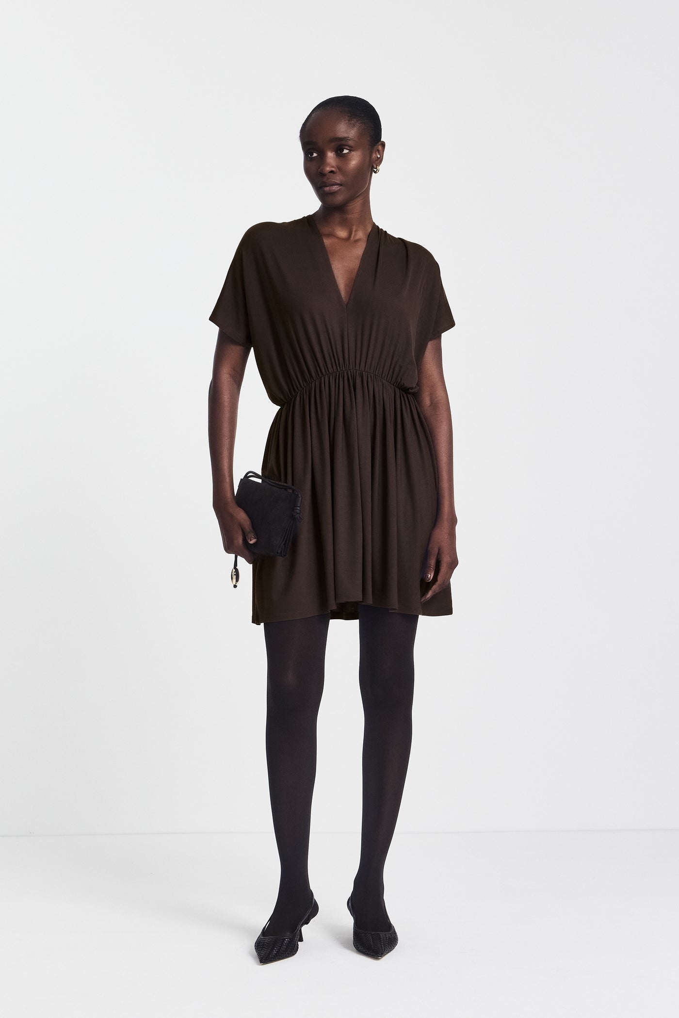 Bythos Reversible Dress in Bitter Chocolate