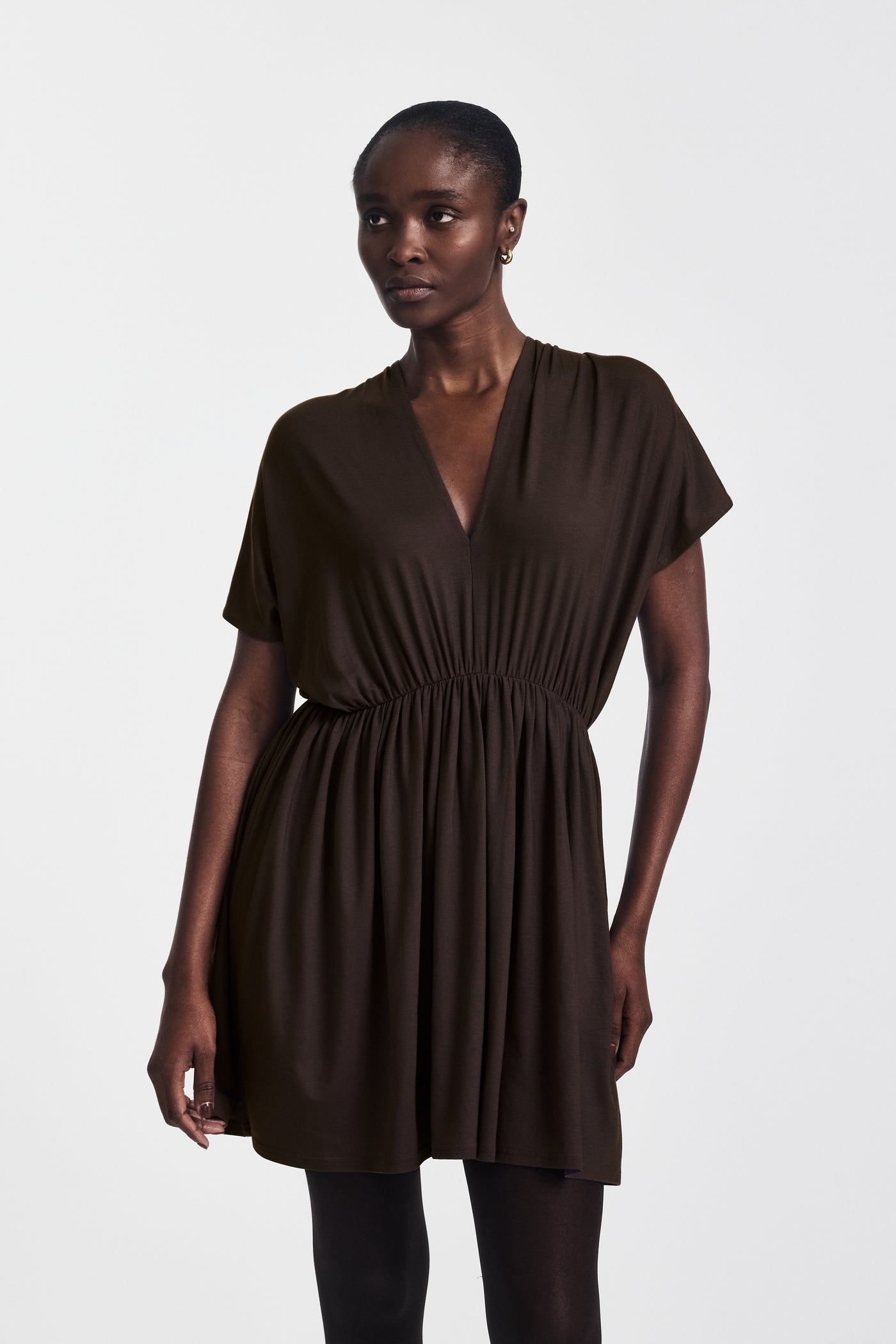 Bythos Reversible Dress in Bitter Chocolate