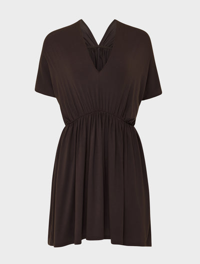 Bythos Reversible Dress in Bitter Chocolate