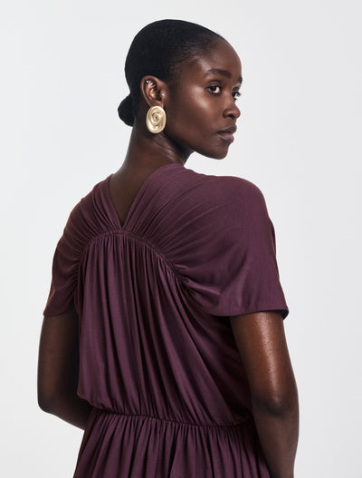 Bythos Reversible Dress in Merlot