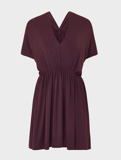 Bythos Reversible Dress in Merlot