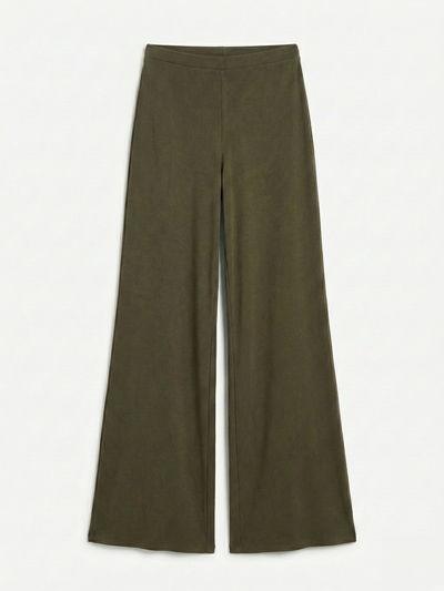 Clover Wide Leg Bottom in Leaf Green