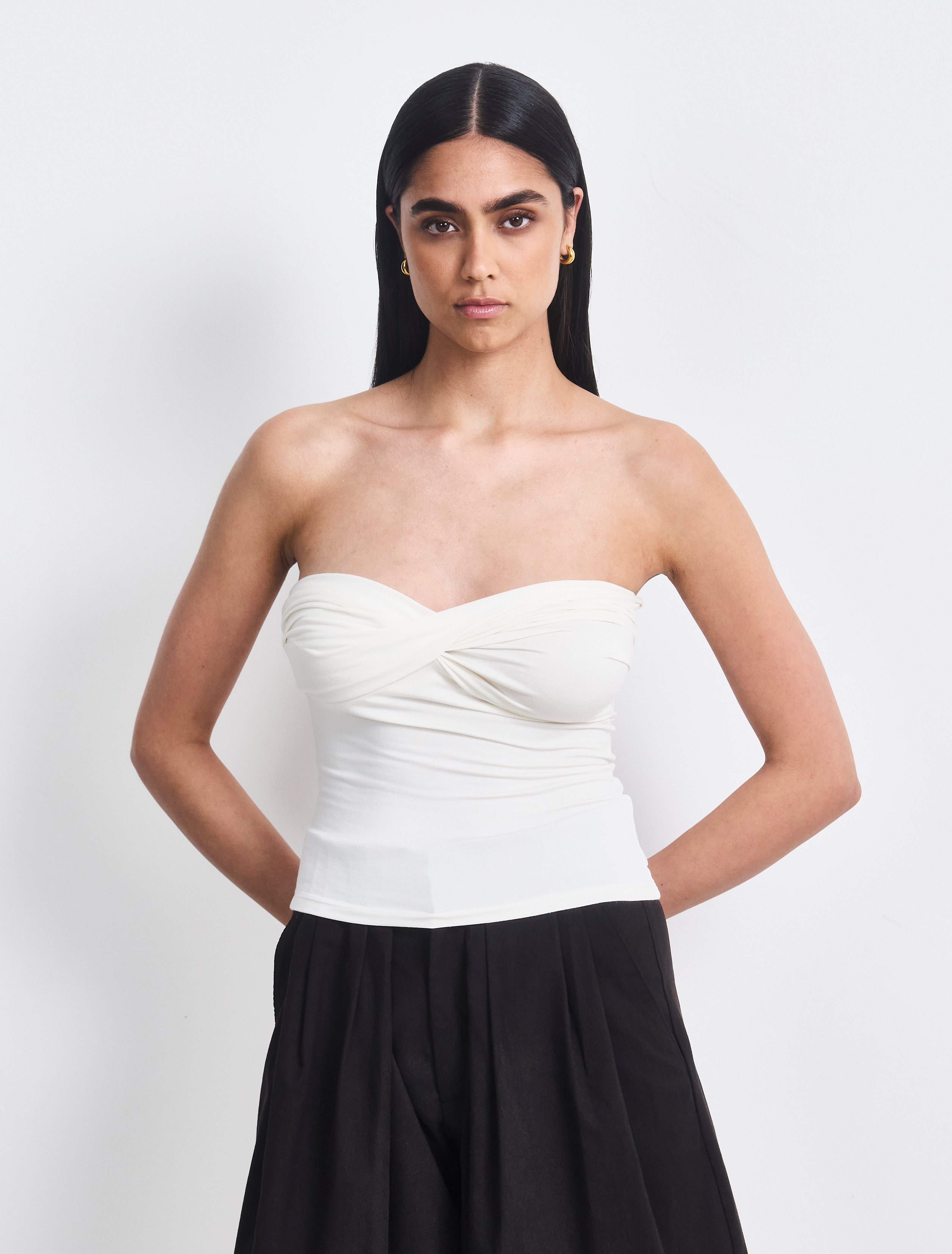 Lilly Twist Front Bandeau Chalk