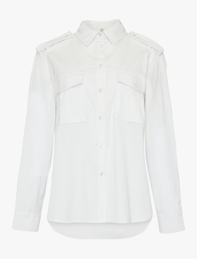 Military Shirt in White