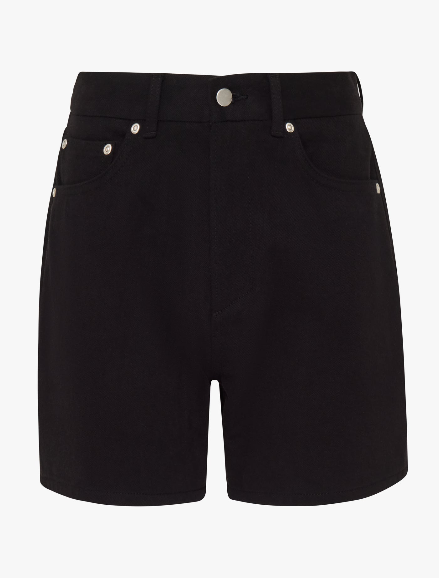 Signature Denim Shorts in Black