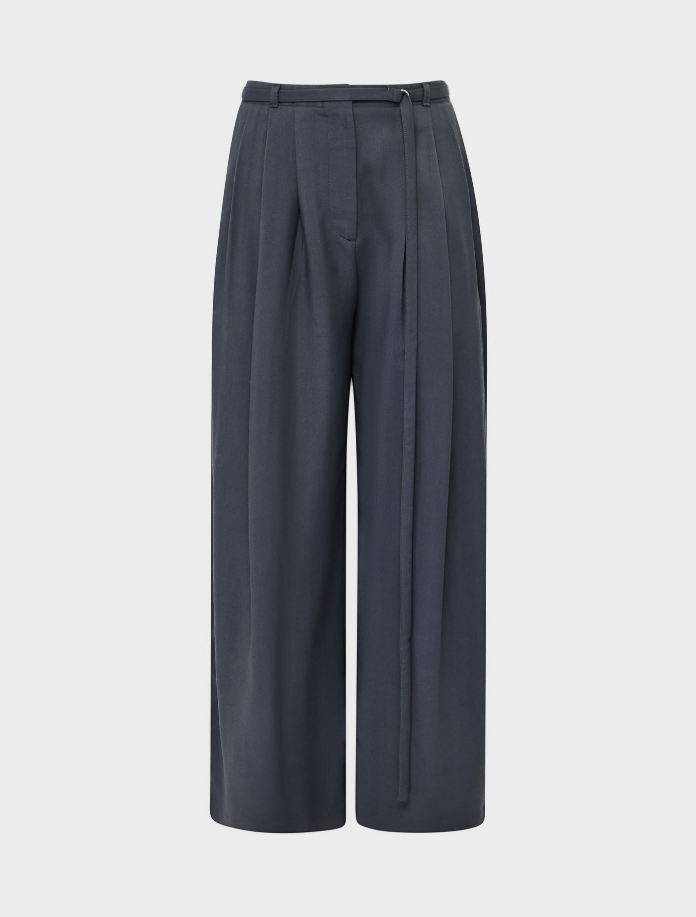 Evie Wide Leg Trouser in Magnet