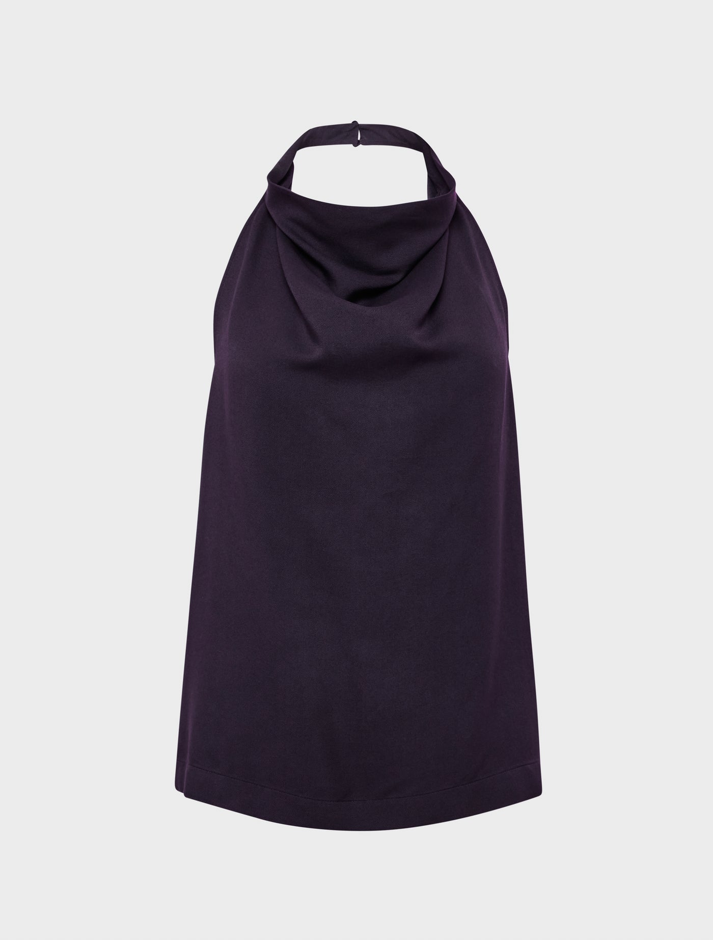 Kayla Halterneck Top in Aubergine