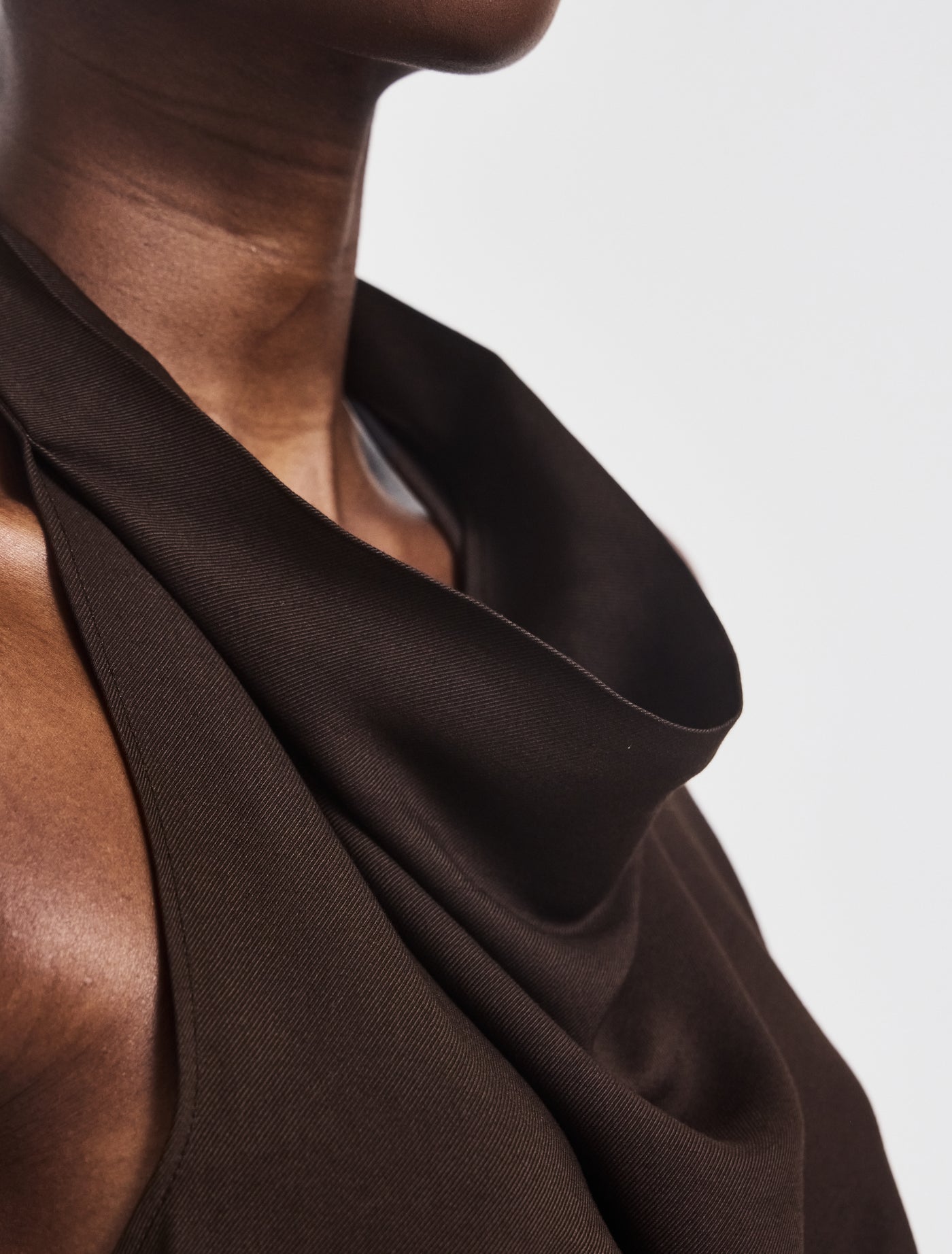 Kayla Halterneck Top in Bitter Chocolate