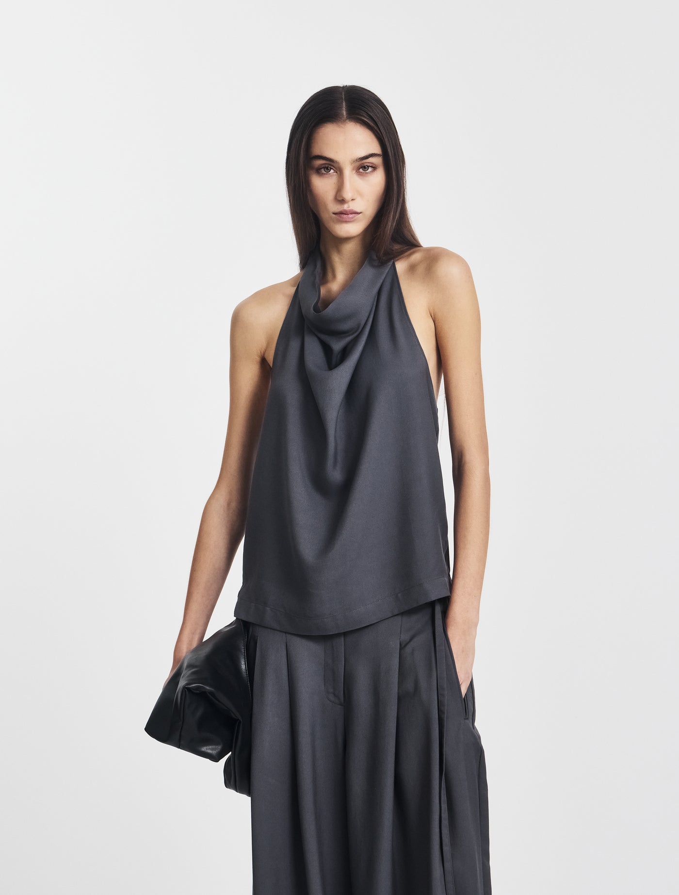 Kayla Halterneck Top in Magnet