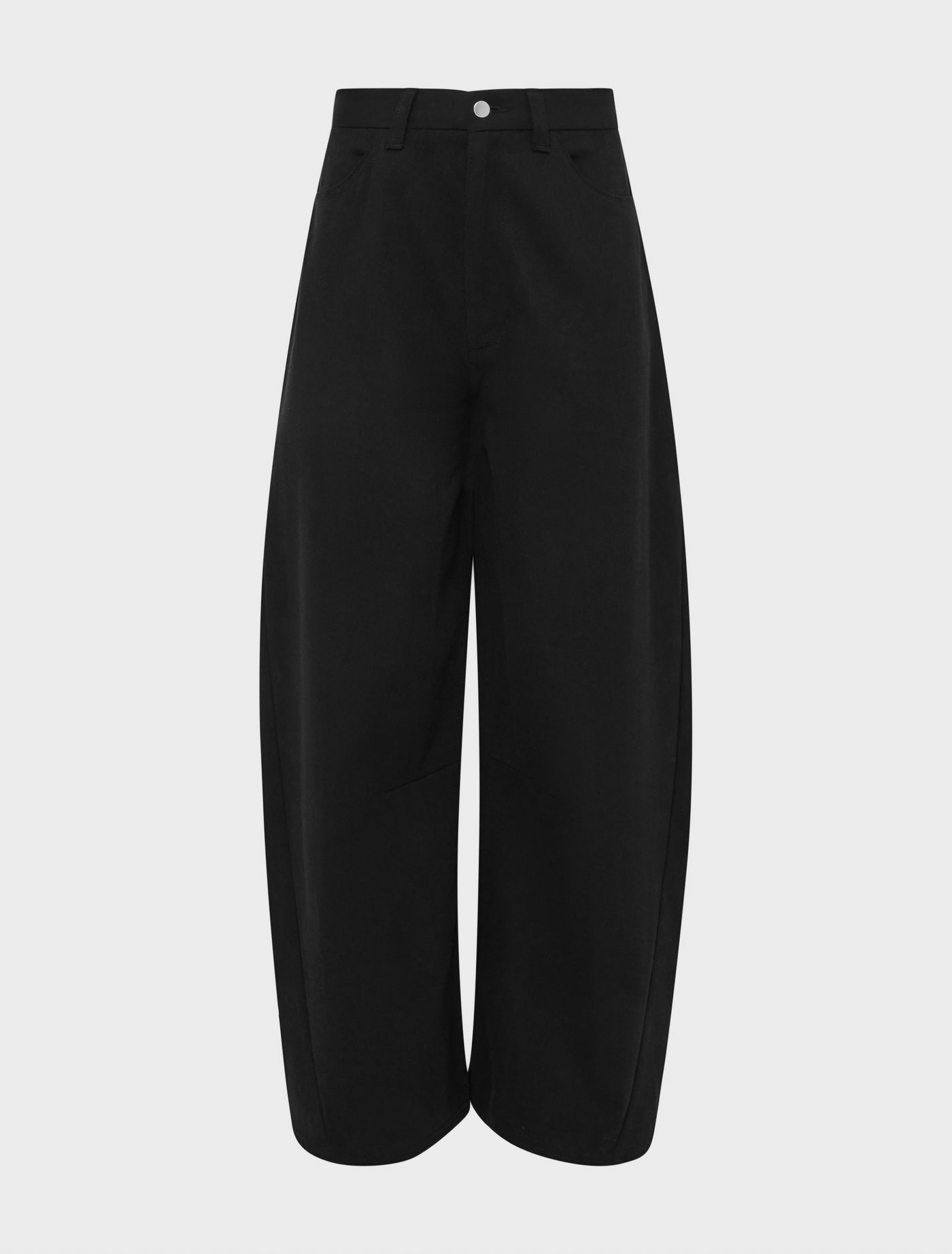 Sofia Barrel Leg Jean in Black