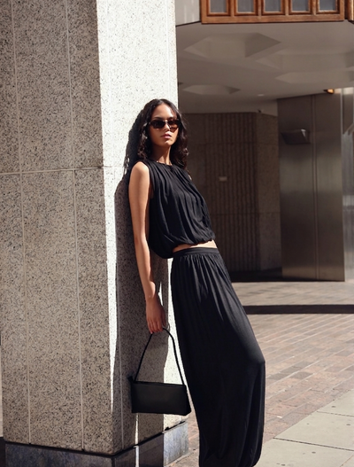 Ina Harem Trouser Jersey In Black