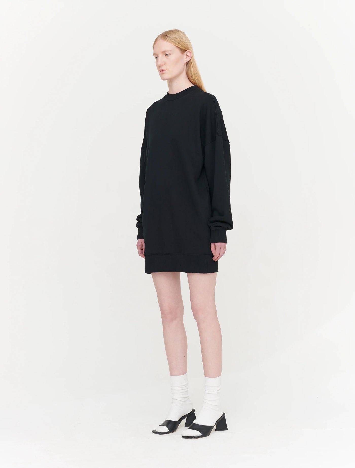 Black long Sweatshirt tops for women