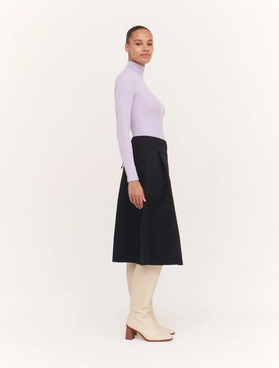 Candytuft Organic Cotton Twill Poplin Woven Circle Pocket Skirt